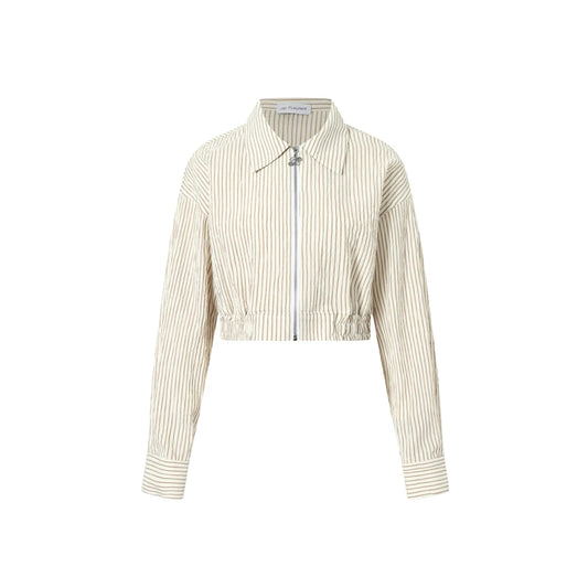 Textured Zip-Up Shirt