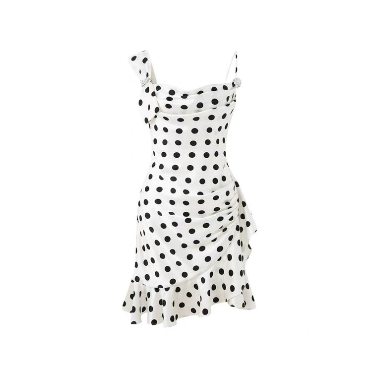 Wave-hem Camisole Dress