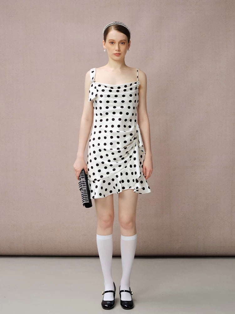 Wave-hem Camisole Dress