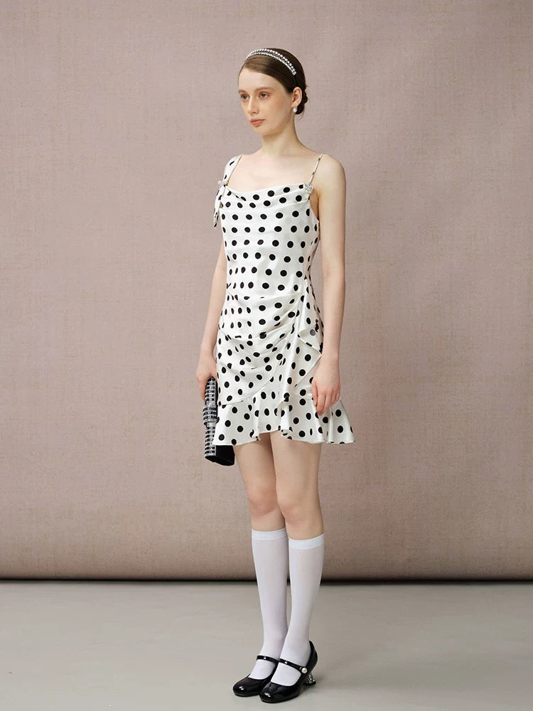 Wave-hem Camisole Dress