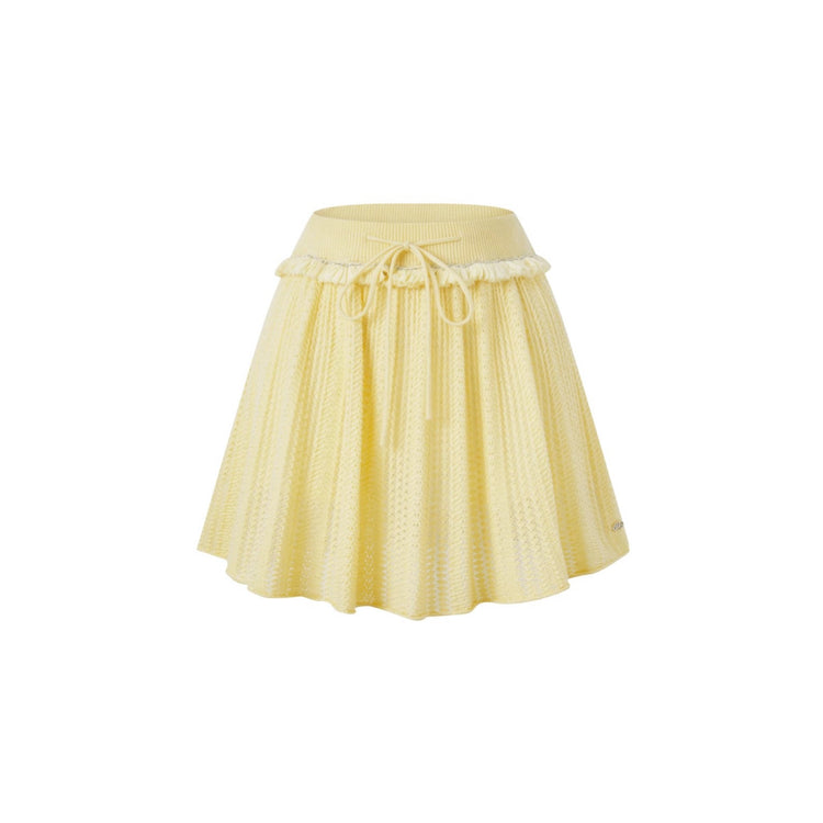 Hollow Crochet Knit Skirt