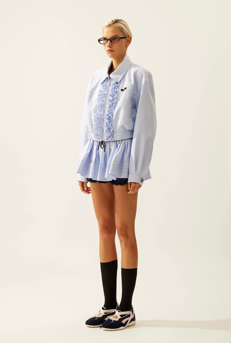 Ruffled-trim Jacket