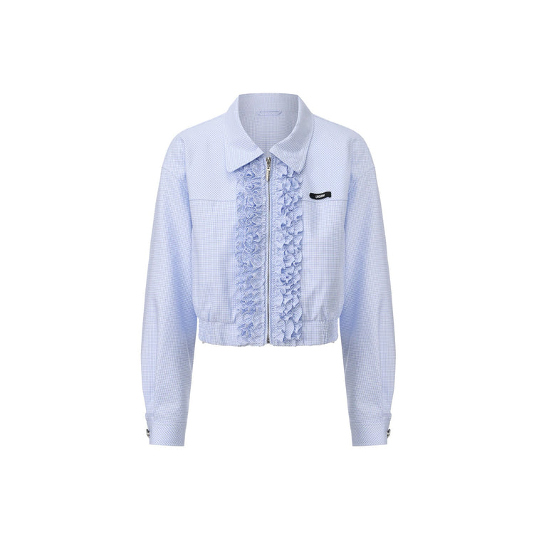 Ruffled-trim Jacket
