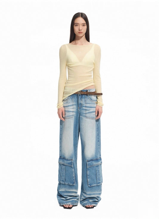 Megan crew-neck knit Top