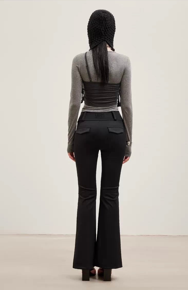 One-Shoulder Strapless Long-Sleeve Top