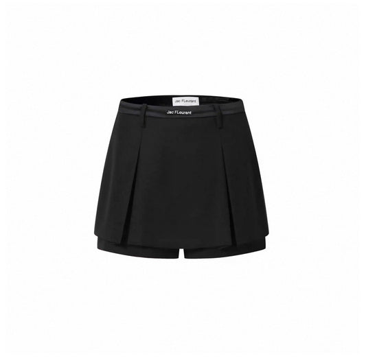 Satin Waistband Logo Skort