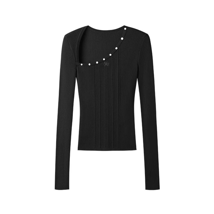 Polar - Ribbed Layered Knit Top
