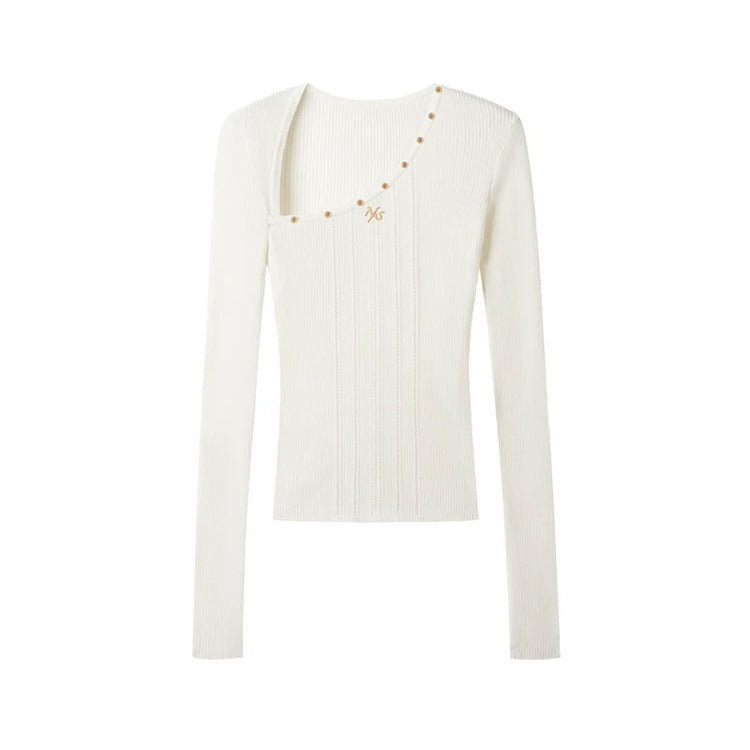 Polar - Ribbed Layered Knit Top