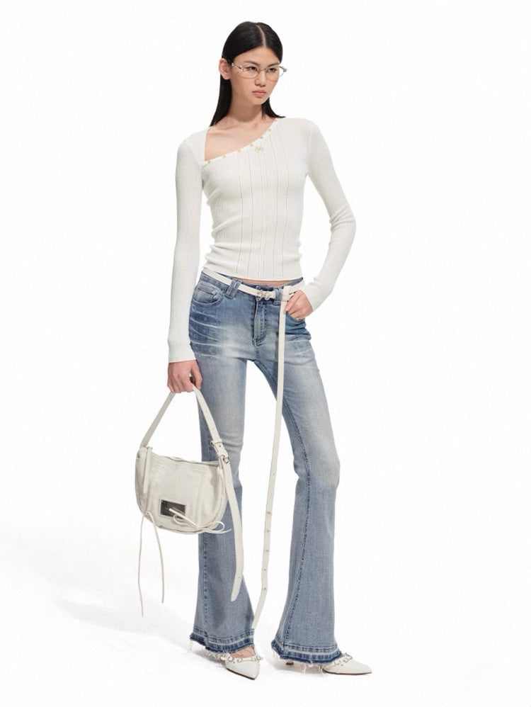 Polar - Ribbed Layered Knit Top
