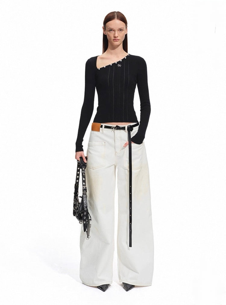Polar - Ribbed Layered Knit Top