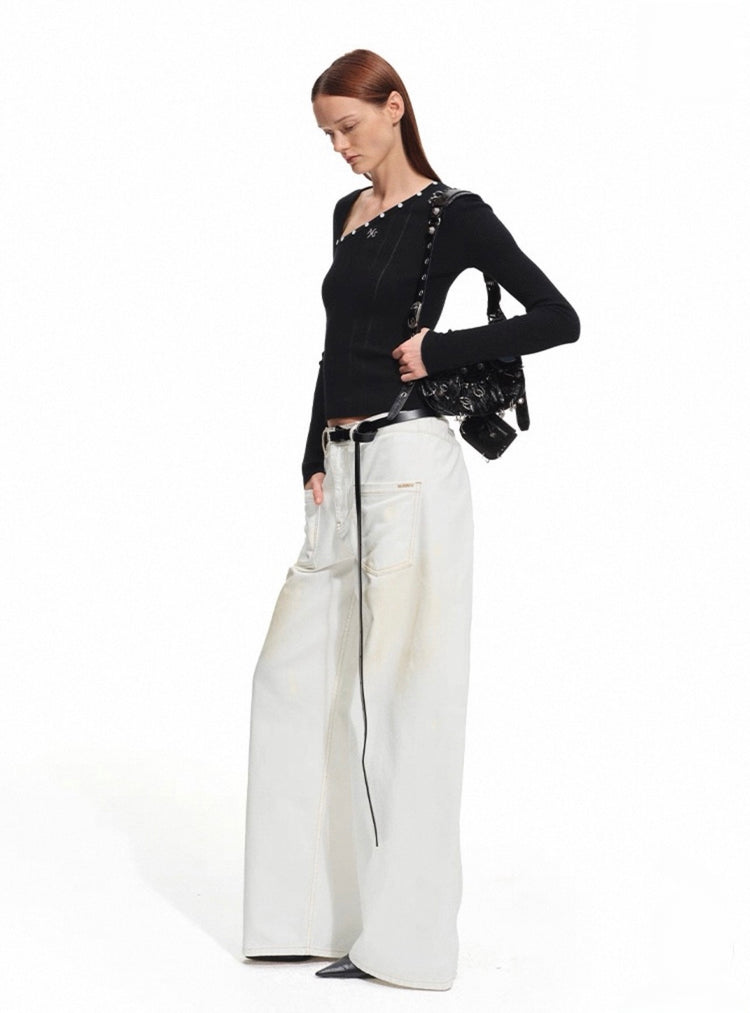Polar - Ribbed Layered Knit Top
