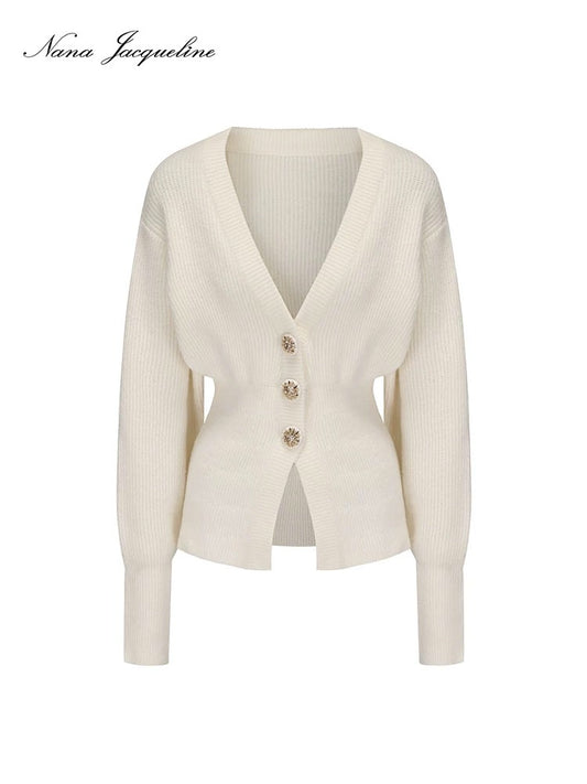 Soft Waist-Cinching Knit Cardigan