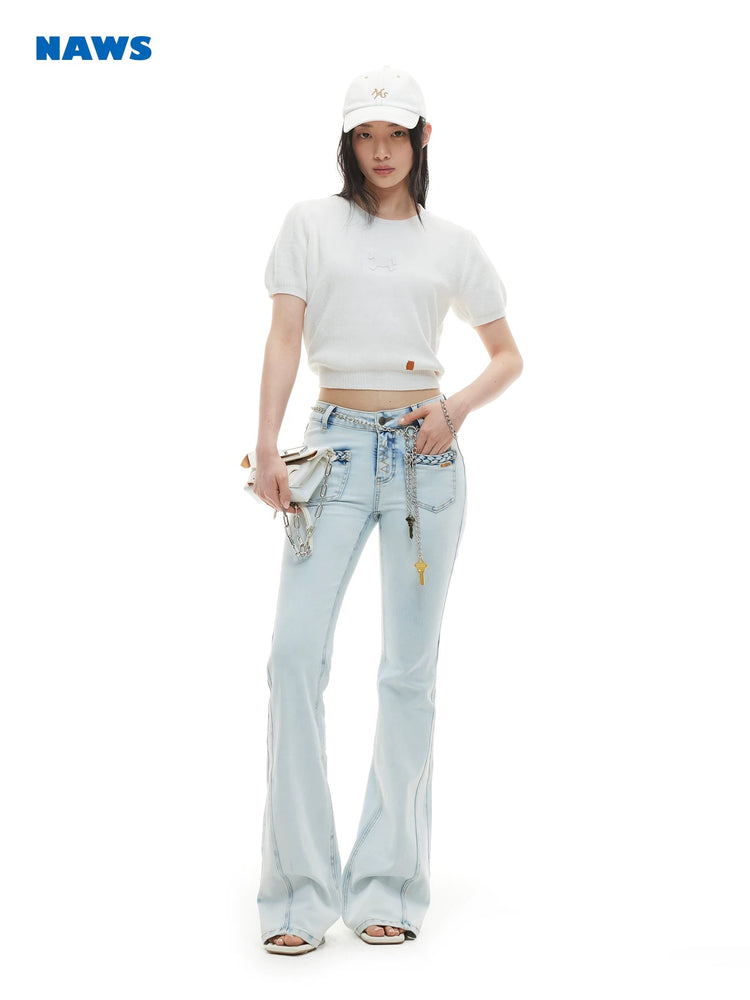 Wheat Sheaf Flared Jeans