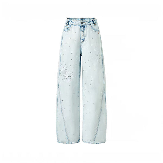 Glitter Distressed Jeans