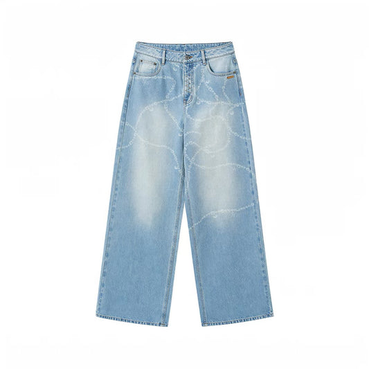 Beverly Wide-Leg Denim Jeans