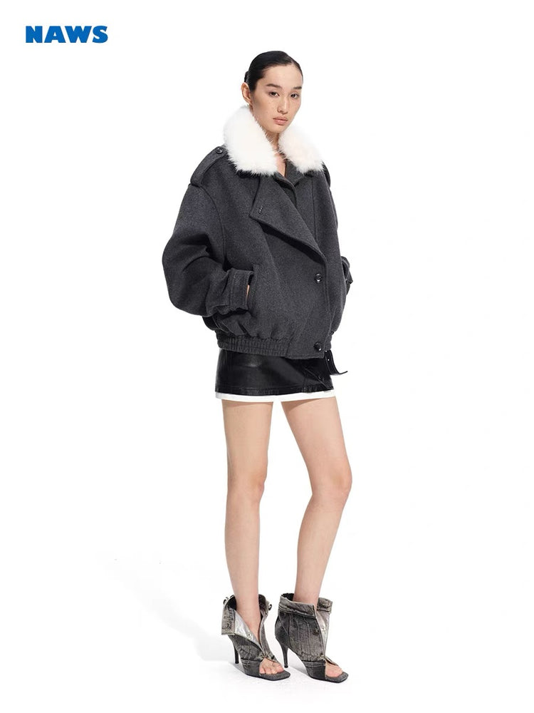 Flight Jacket Wool Coat