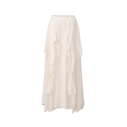 Draped Sequin Maxi Skirt