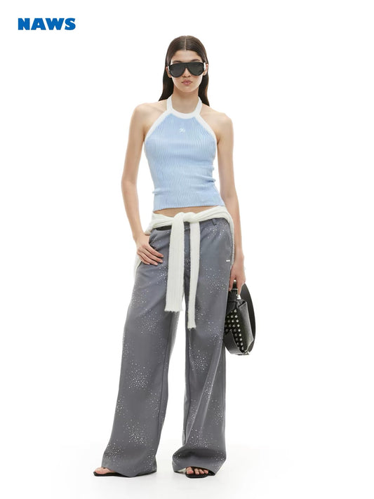 Equestrian - Ribbed Halter Tank Top