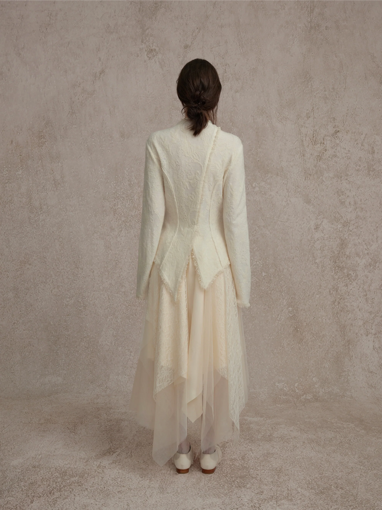 White Lace Gauze Skirt