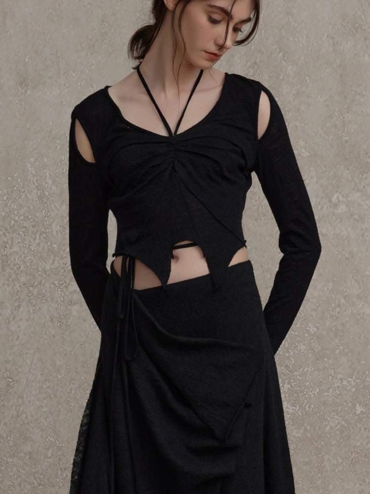 Butterfly Split Base Layer Top
