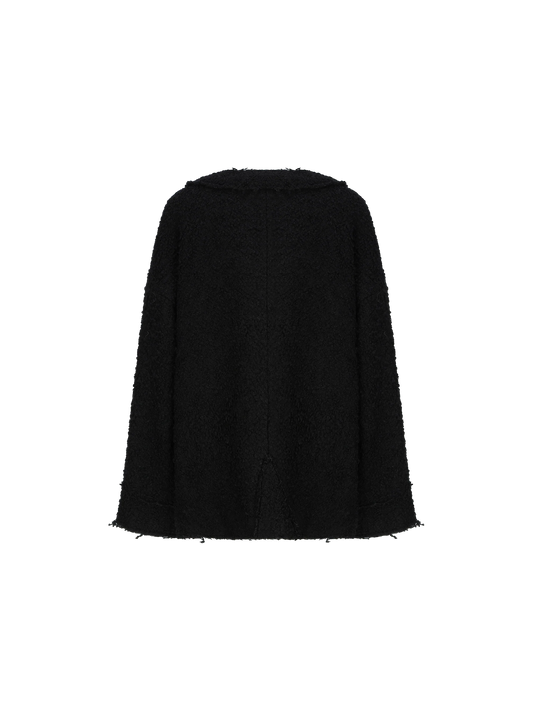 Black Wool Short Jacket