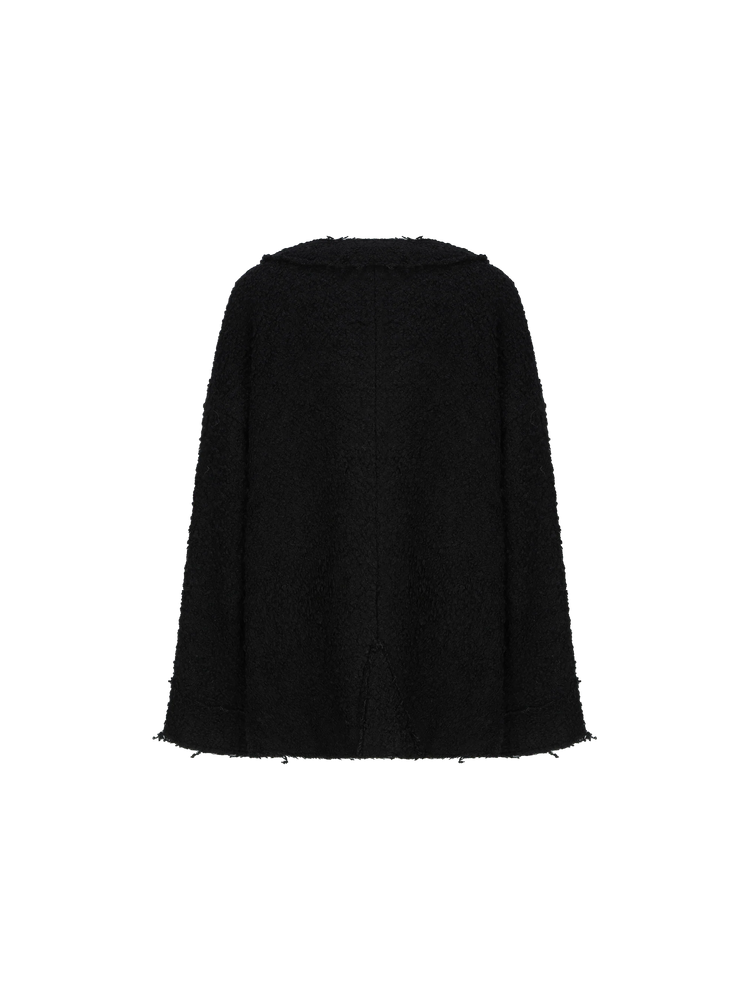 Black Wool Short Jacket