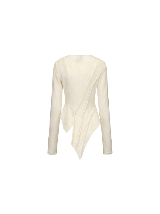 Off-white Panelled Fake Two-piece Top