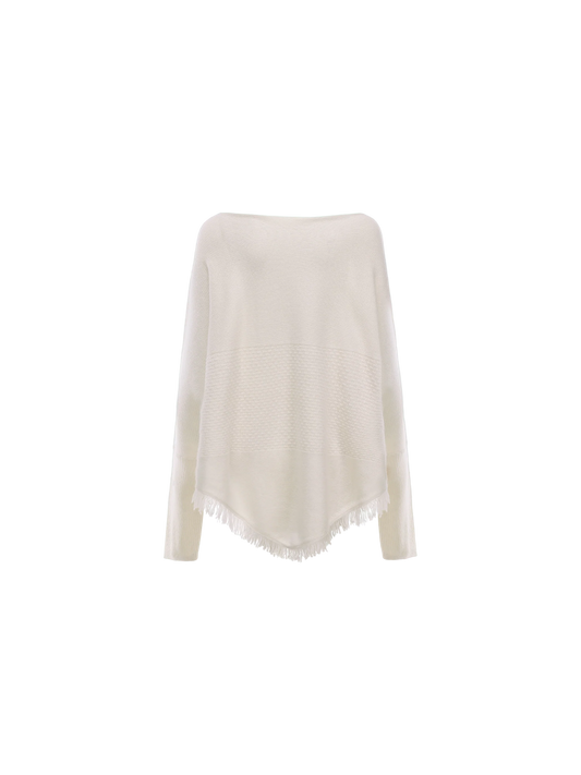 Off-white Textured Panelled Sweater