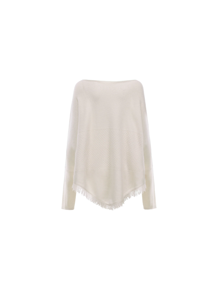 Off-white Textured Panelled Sweater