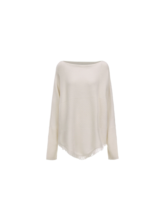 Off-white Textured Panelled Sweater