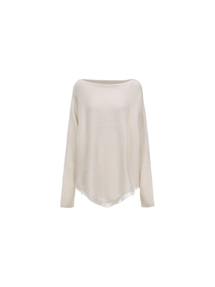 Off-white Textured Panelled Sweater