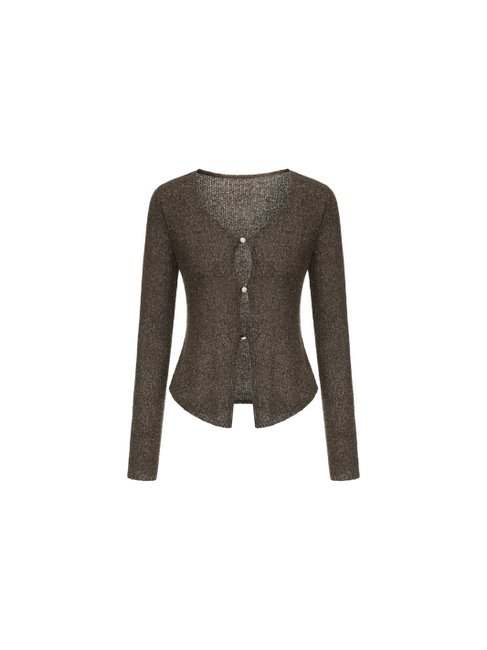 Mocha Textured Knit Sweater