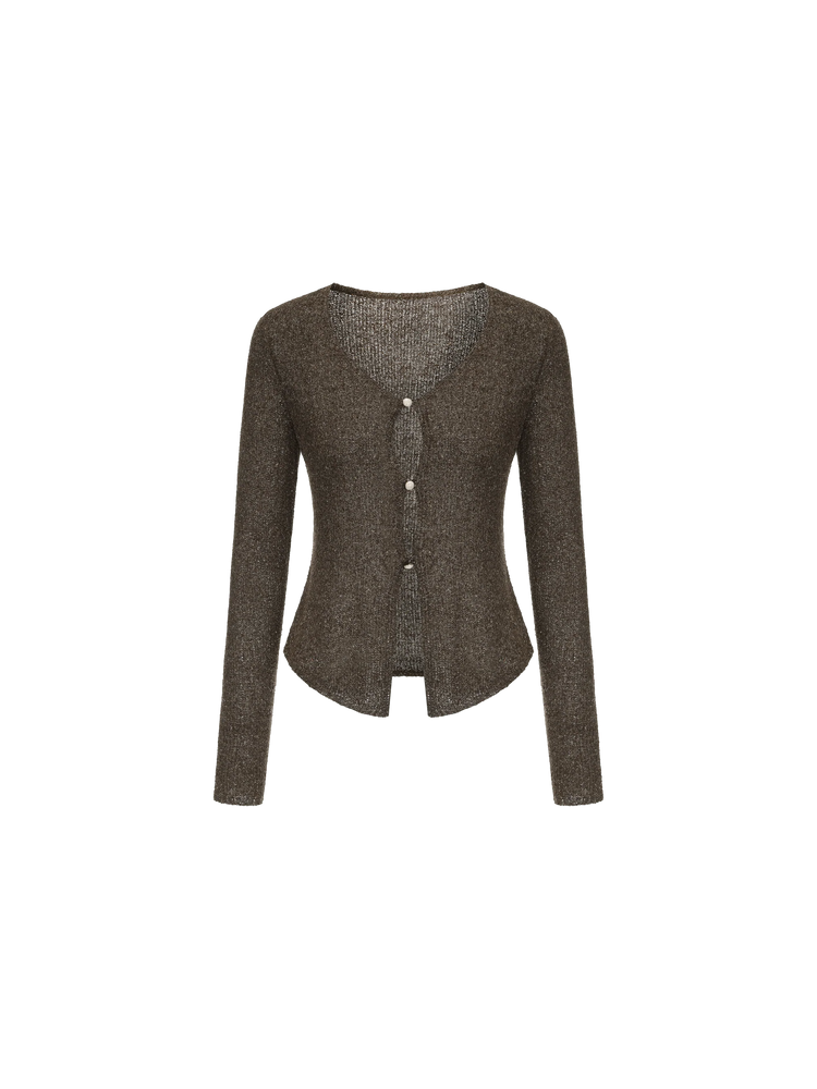 Mocha Textured Knit Sweater