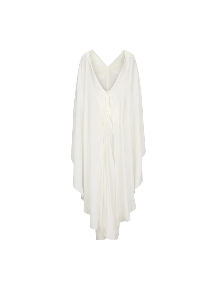 White Cape Dress
