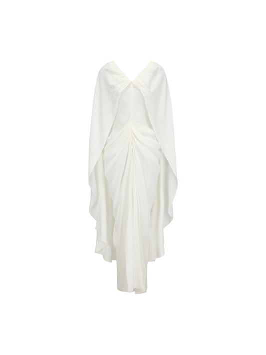 White Cape Dress