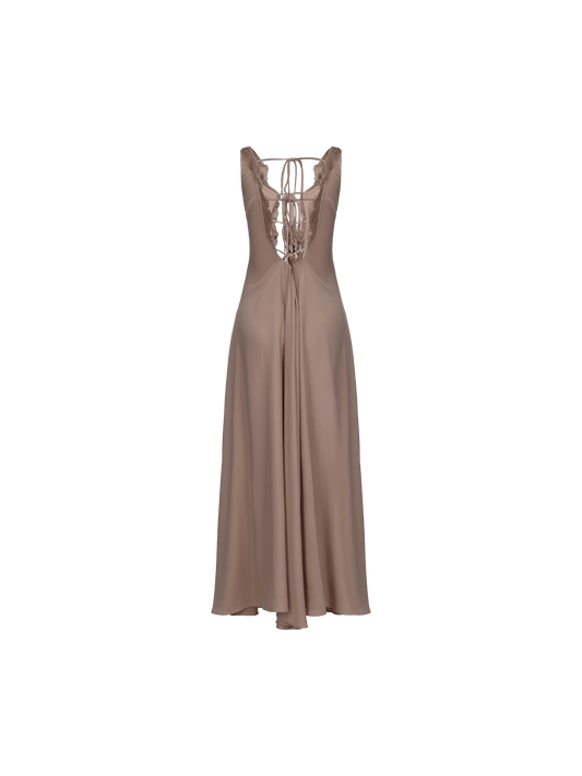 Pink Draped Tie-Front Dress