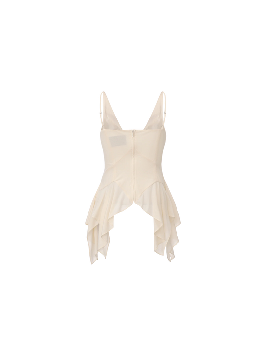 Beige Lace Ombre Insert Top