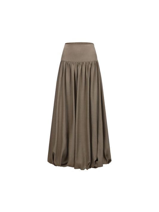 Bloom Ruched Midi Skirt