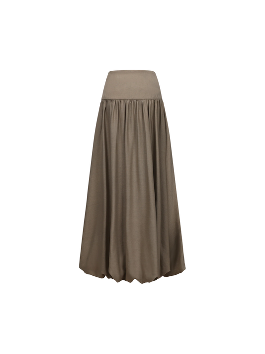 Bloom Ruched Midi Skirt