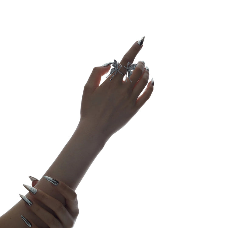 Liquefied Butterfly Layers Ring