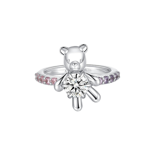 Paradise / Six Claw inlaid Bear Ring