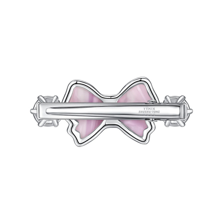 YVMIN X SHUSHUTONG / Double Jeweled Sculpture Bowknot Hair Clip