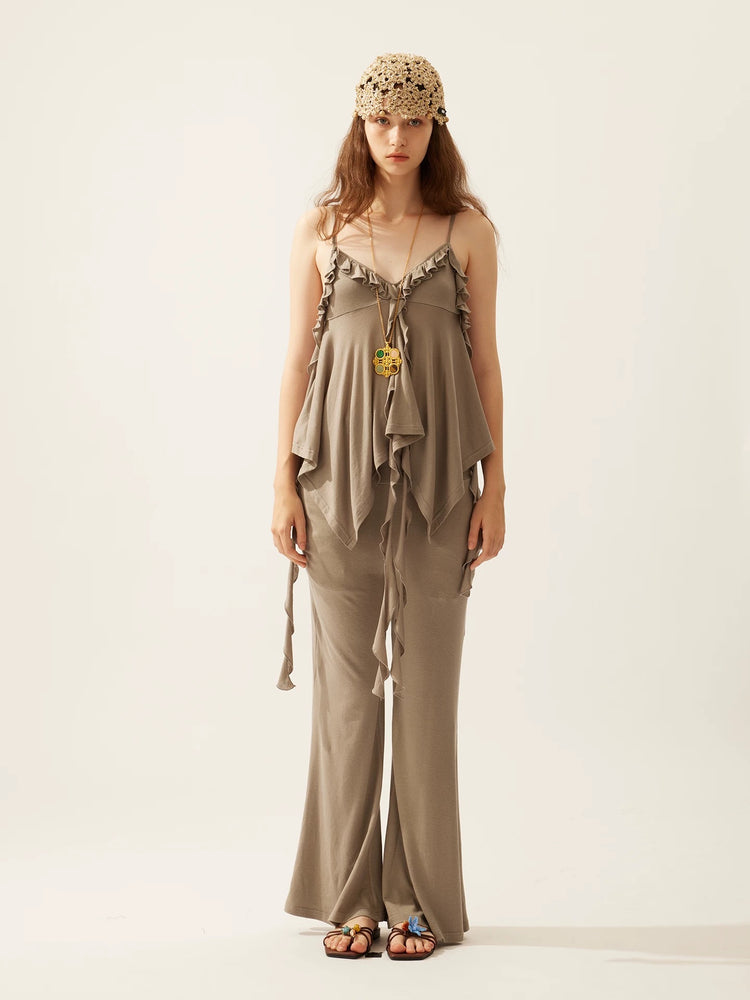 Soft Drape Slight-flare Yoga Pants