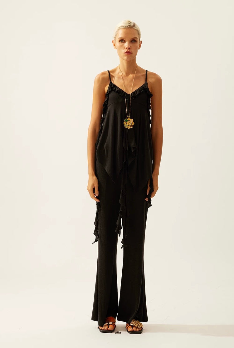 Soft Drape Slight-flare Yoga Pants