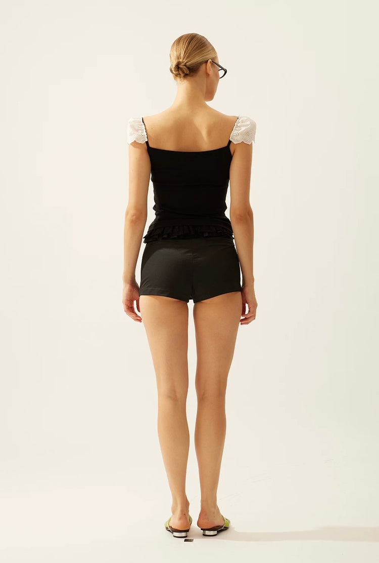 Ruffled-edge H-line Skort