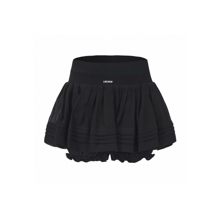 Slightly Sheer High-waisted A-line Skort