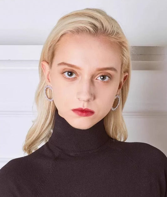 Innocent Yet Mischievous Round Earrings