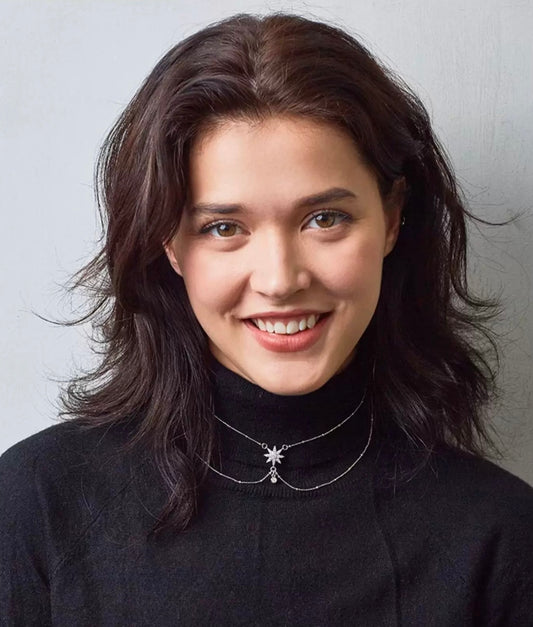 Sun Star Radiance Double Layer Necklace