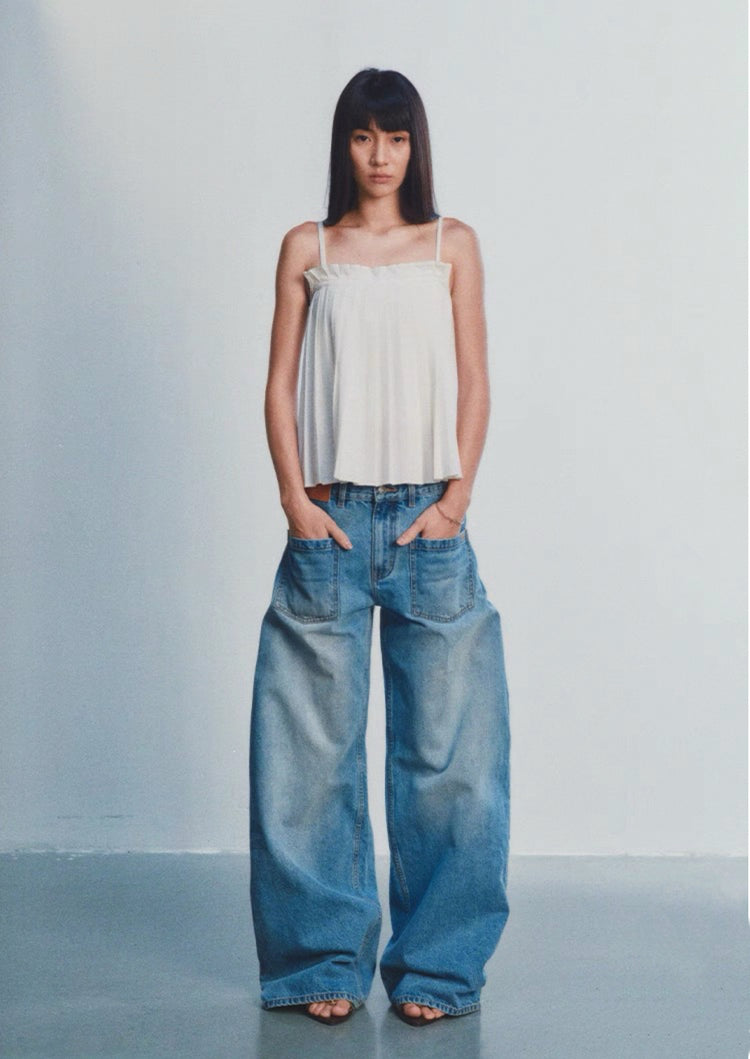 Ceramic Burlap Jeans