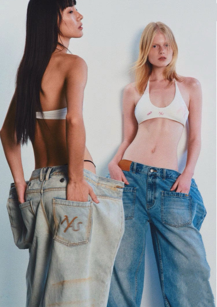 Ceramic Burlap Jeans
